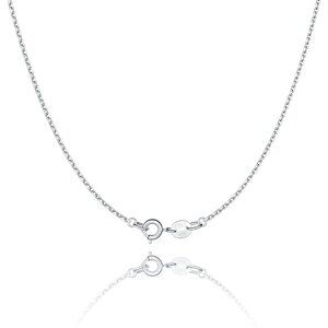 Women's 925 Sterling Silver  Cable Chain Necklace | Thin Sturdy Upgraded Clasp